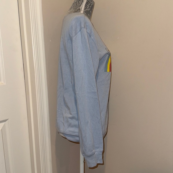 Blue Snoopy Sweatshirt with Rainbow size medium - Picture 3 of 5